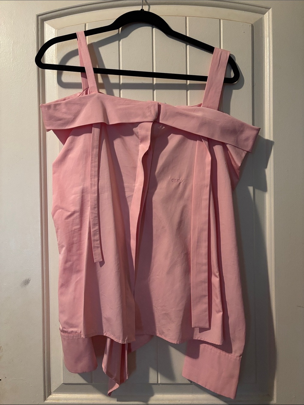 OFF-WHITE Asymmetrical Pink Blouse
